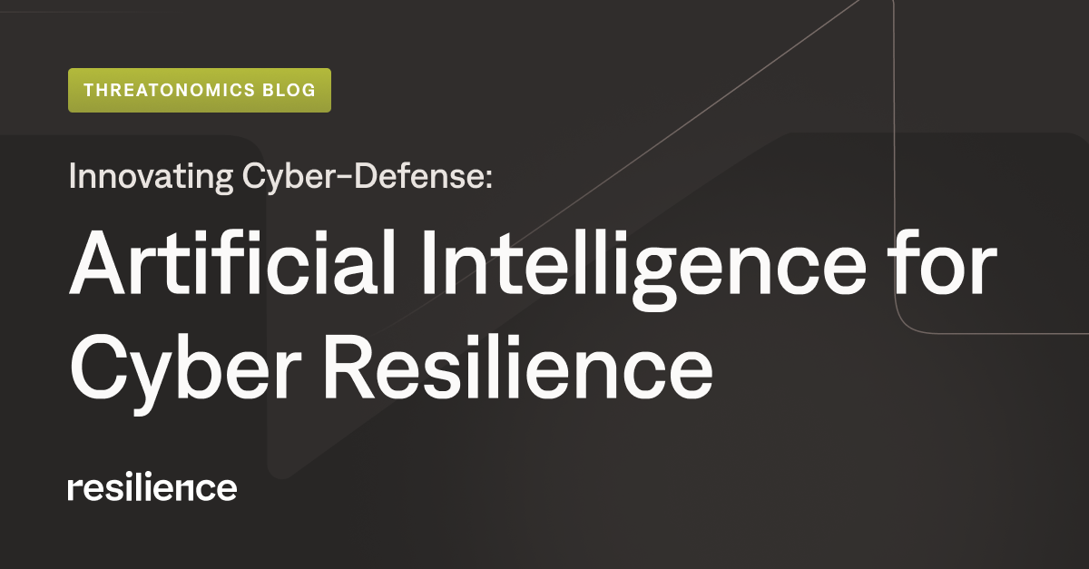 Artificial Intelligence for Cyber Resilience - Resilience